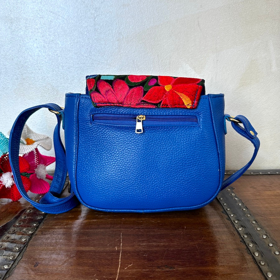Letty's Leather Embroidered Shoulder Bag