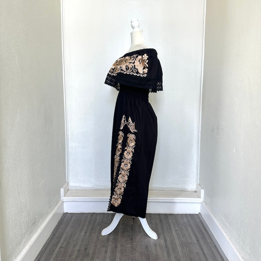 Traditional Campesino Off-Shoulder Dress (Size US S)