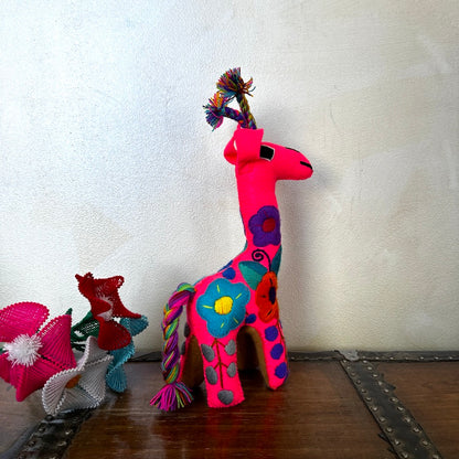 Embroidered Plush Giraffe