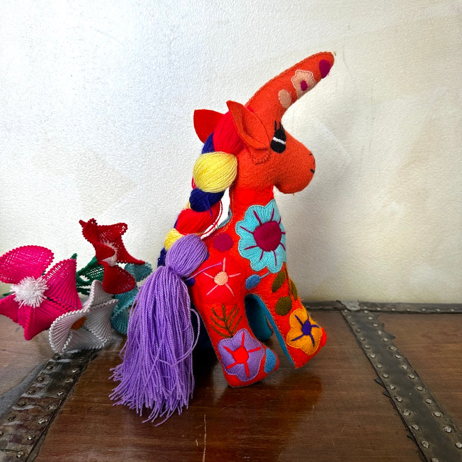 Embroidered Unicorn Plushie (10")