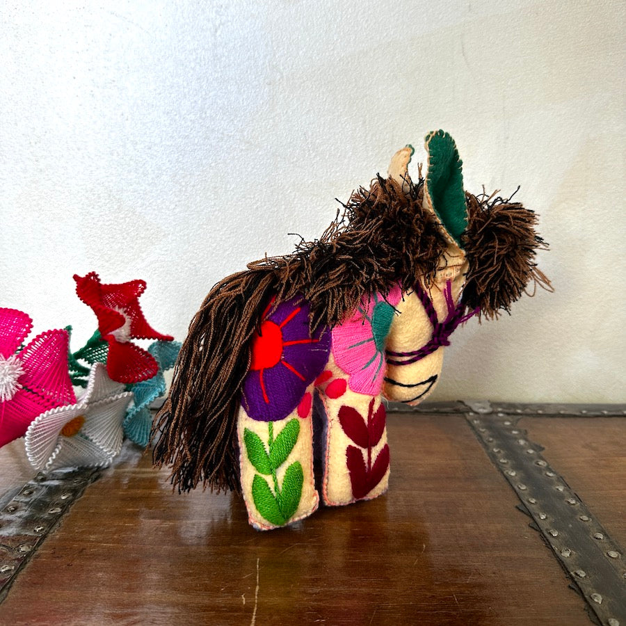 Embroidered Donkey Plush (6.5")