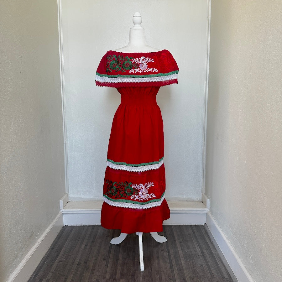 Viva Mexico Campesino Off-shoulder Dress ( M/L )