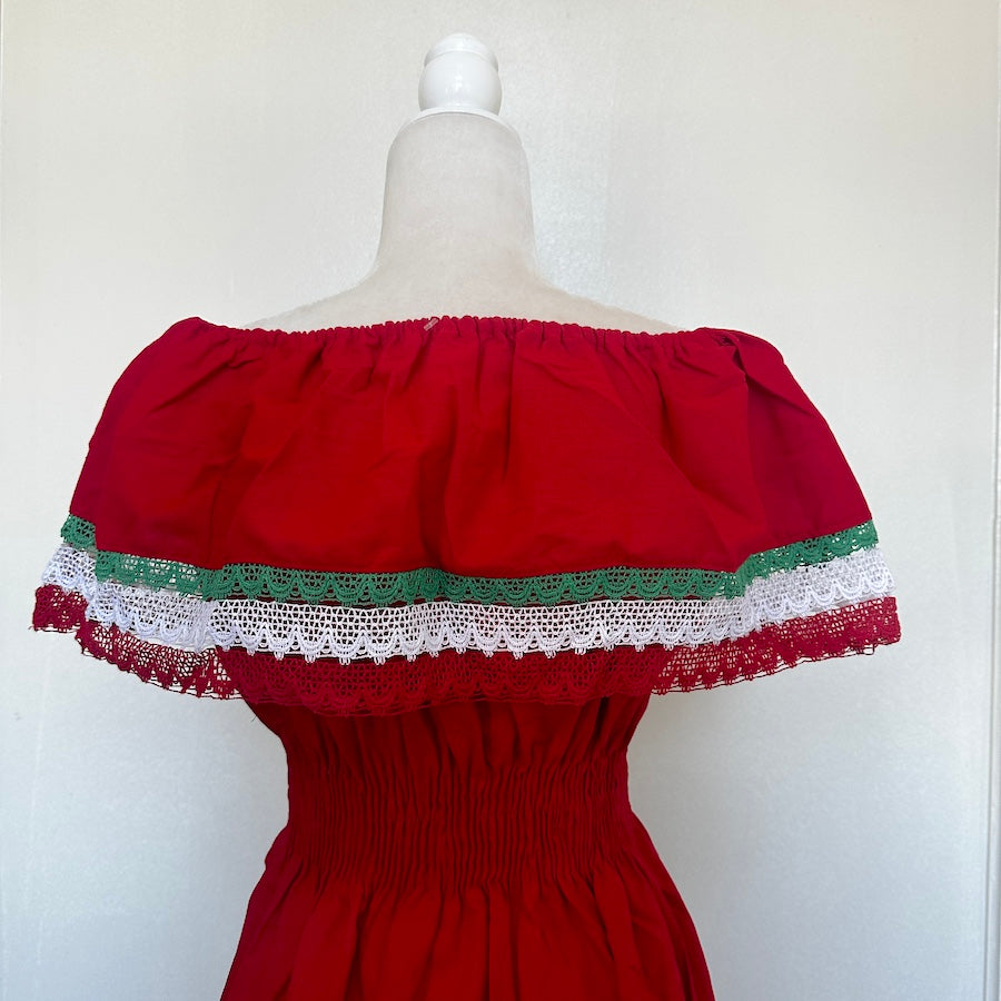 Viva Mexico Campesino Off-shoulder Dress ( M/L )