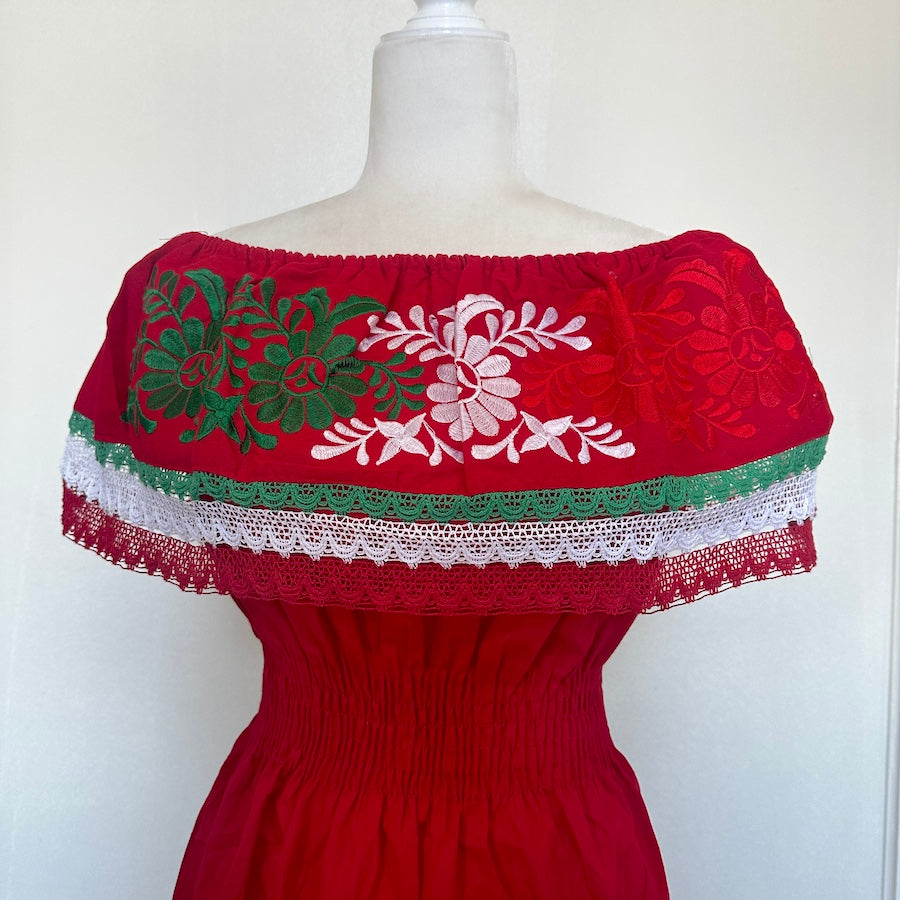 Viva Mexico Campesino Off-shoulder Dress ( M/L )