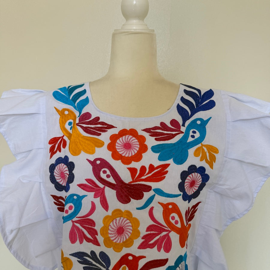 Itzel's Embroidered Crop Top (Size US OS)