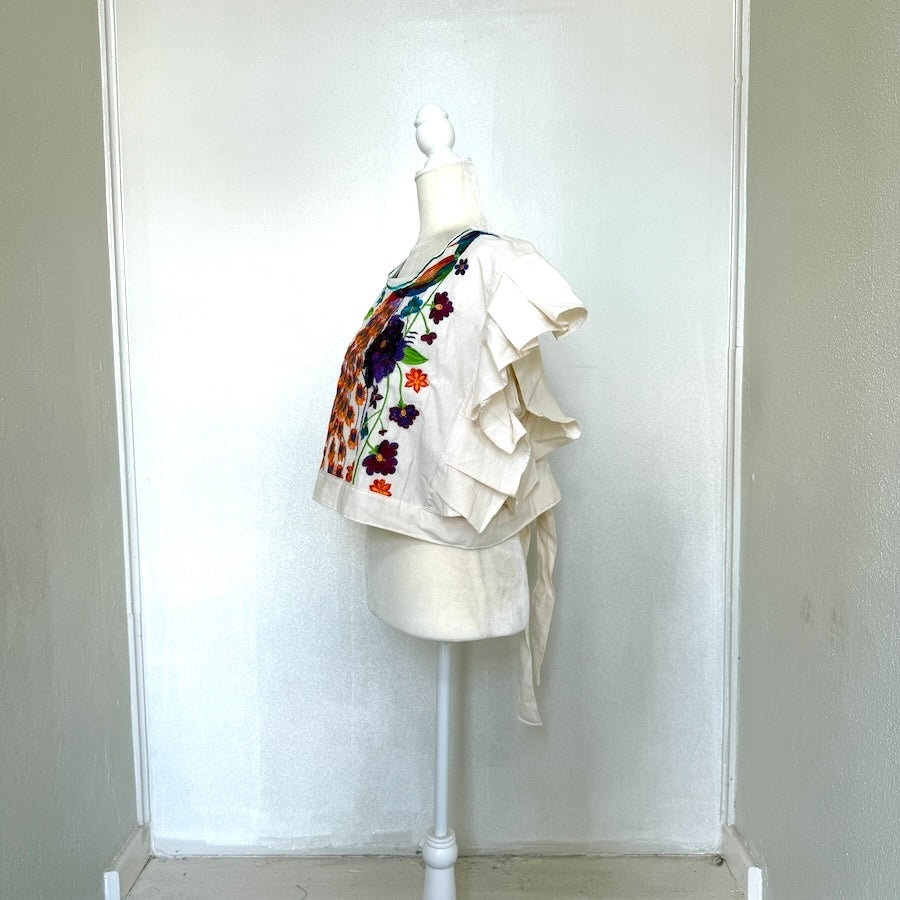 Gina's Embroidered Crop Top (Size US XL)