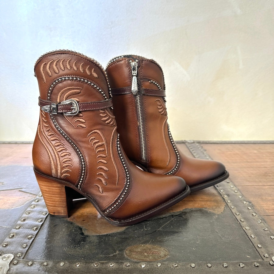 Cuadra Wmns Ankle Boots Biotin De Res Azteca Maple Leather 3F59RS