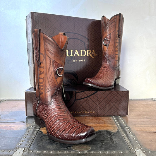 Cuadra Mens Hand-Painted Traditional Exotic Leather Boots 1J2KA1