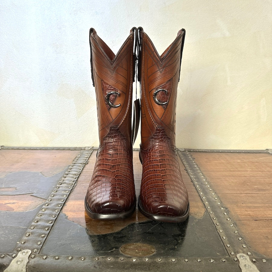 Cuadra Mens Hand-Painted Traditional Exotic Leather Boots 1J2KA1