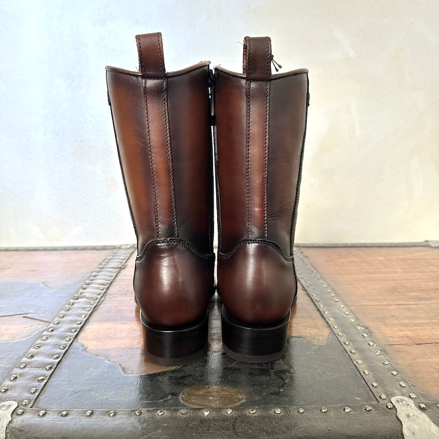 Cuadra Mens Exotic Leather Cowboy Brown Boots 1J2KFY