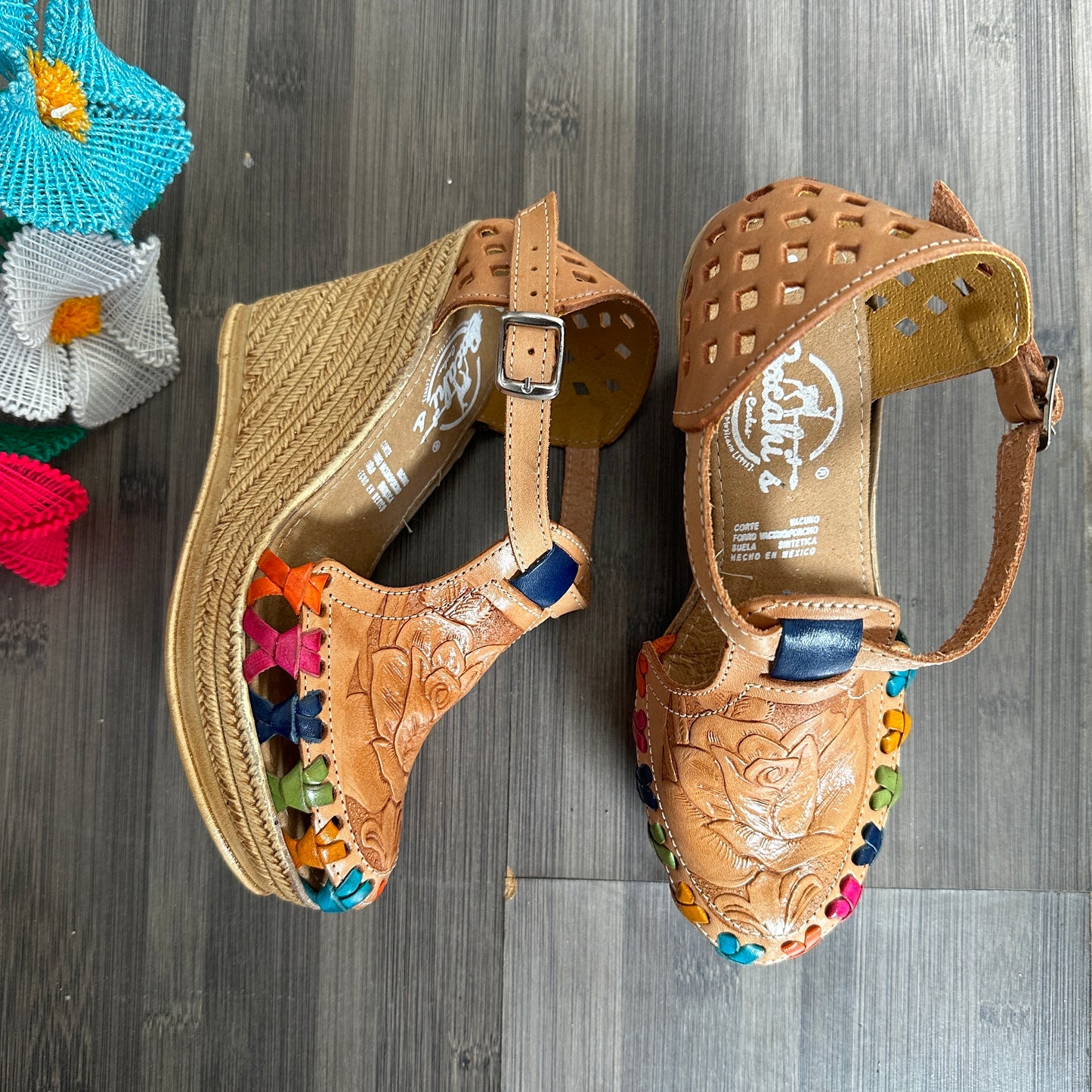 Cacahi's Ankle Strap Wedges