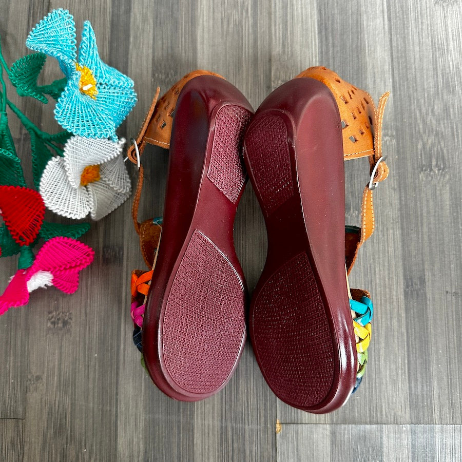 Cacahi's Ankle Strap Low Wedges