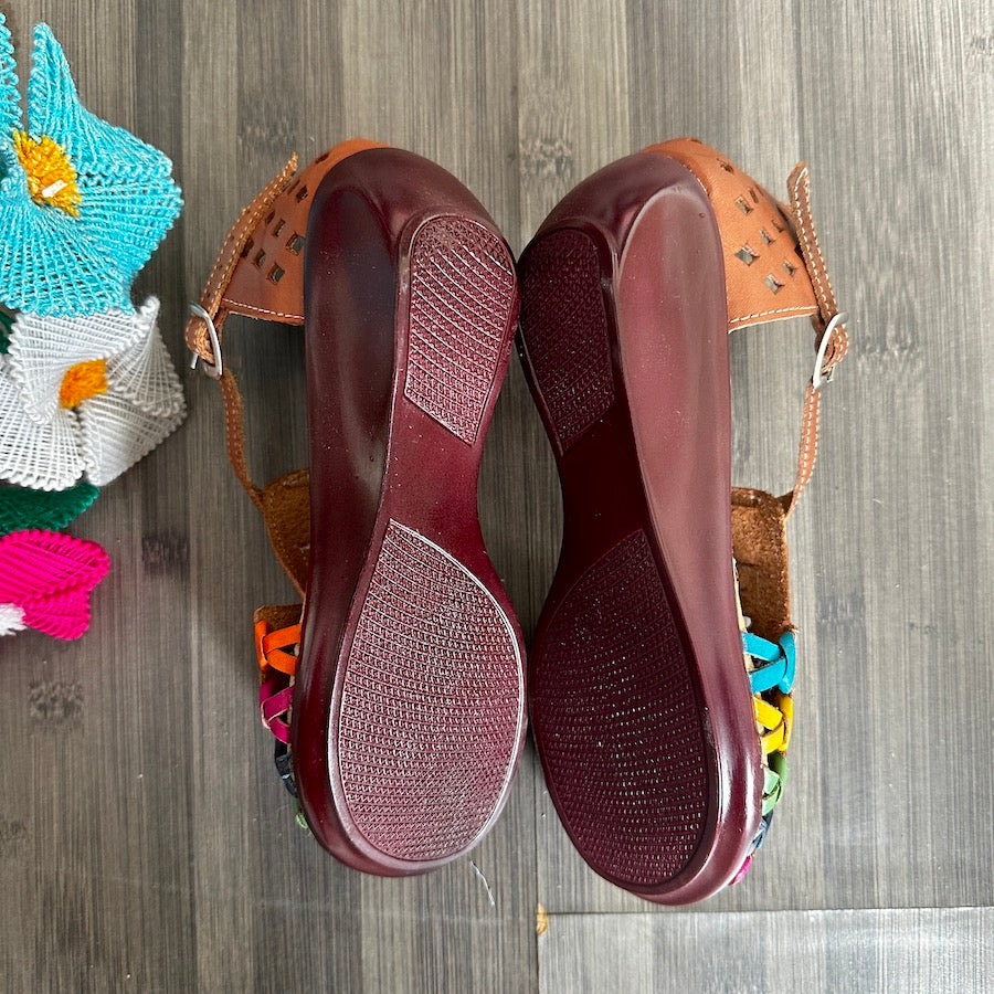 Cacahi's Ankle Strap Low Wedges
