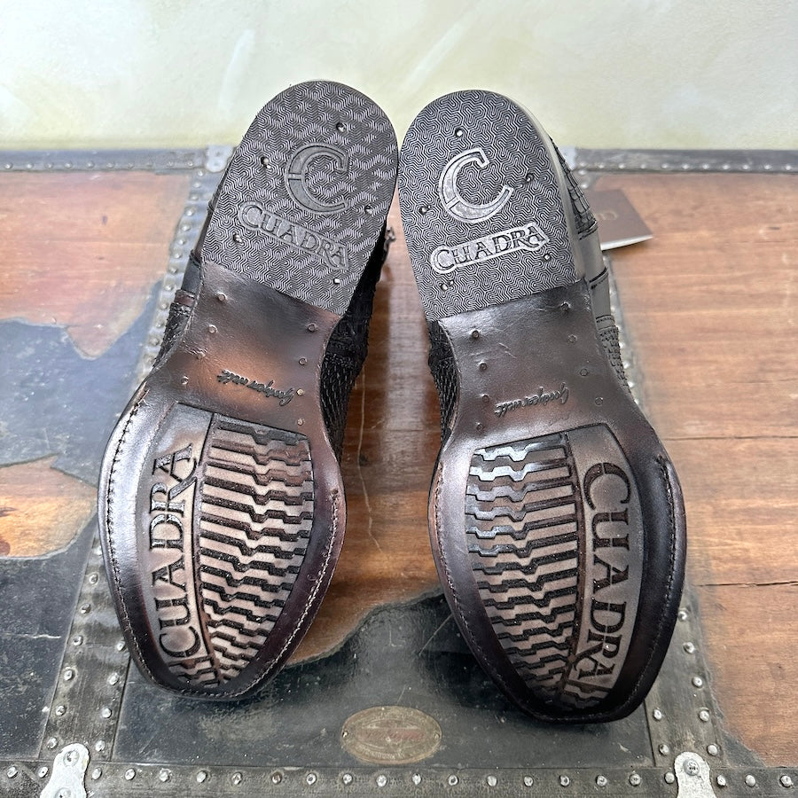 Cuadra Mens Handcrafted Brown Python Leather Boots 1J2DPH