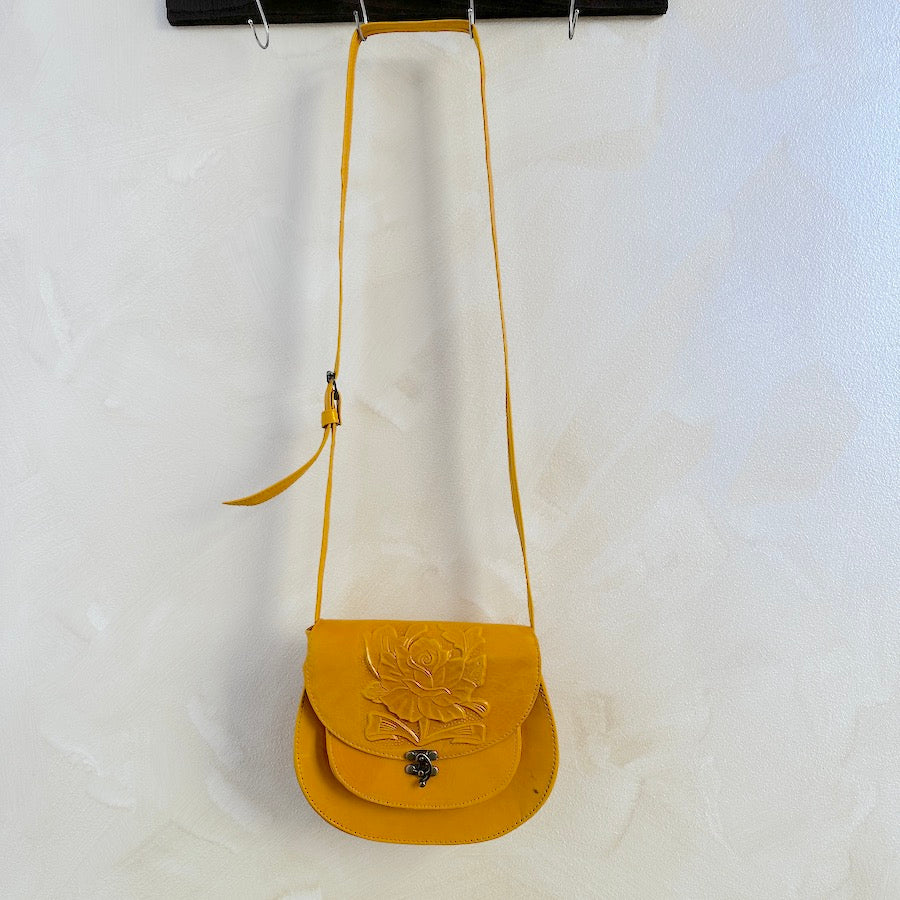 Elena's Leather Crossbody Bag