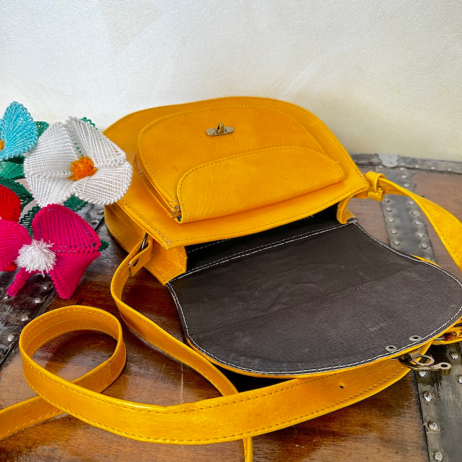 Elena's Leather Crossbody Bag