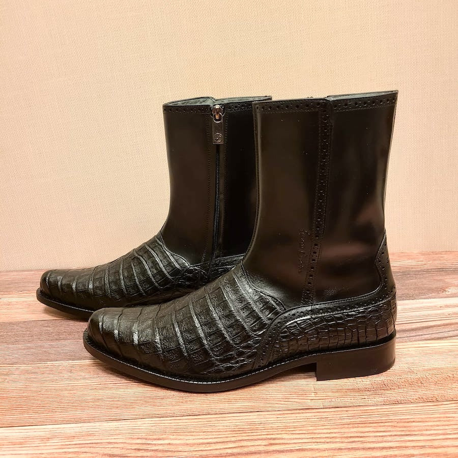 Franco Cuadra Mens Black Dress Boot 827FWTS