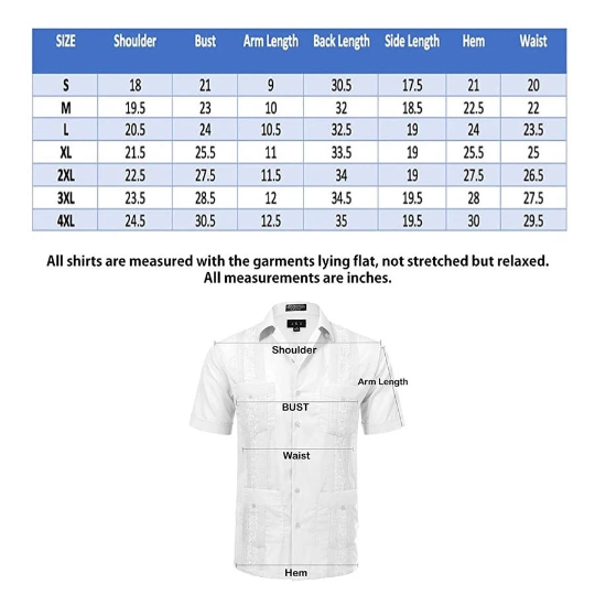 Chiapas Serape Navy Guayabera (3XL)