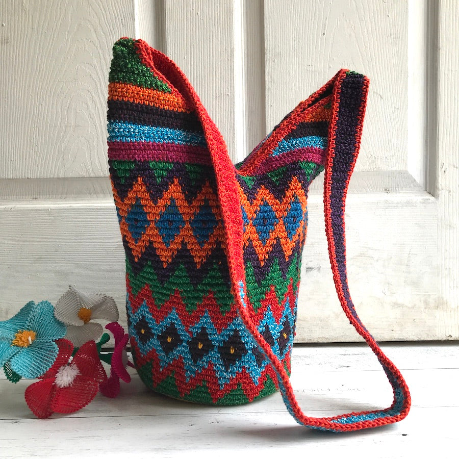 Artisan Crochet Crossbody Bag Lil Bit of Mexico Boutique