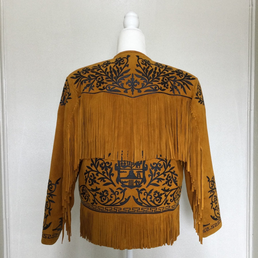 Traditional Artisan Suede Leather Jacket (Size US M)