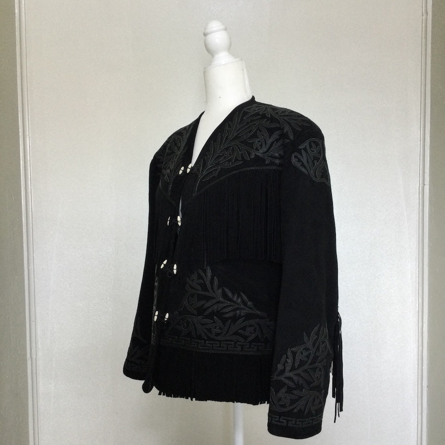 Traditional Artisan Suede Leather Jacket (Size US M)