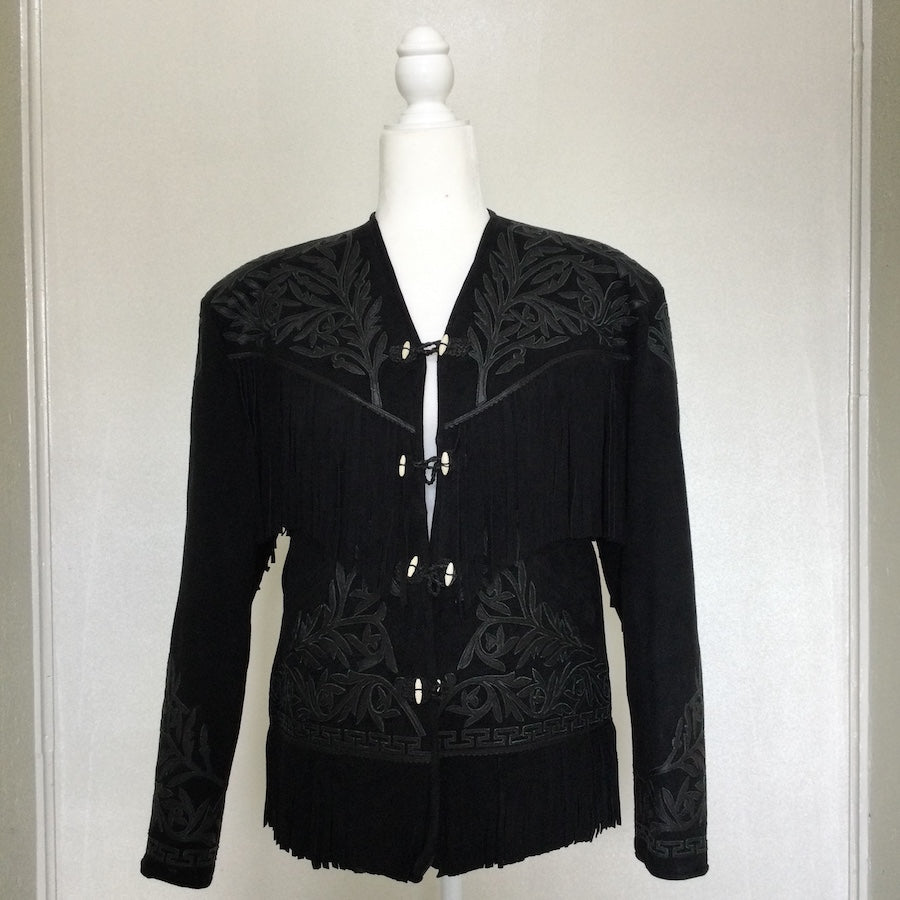 Traditional Artisan Suede Leather Jacket (Size US M)