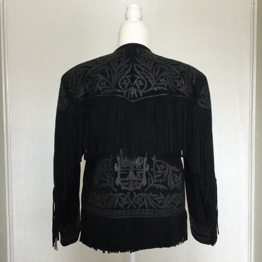 Traditional Artisan Suede Leather Jacket (Size US M)