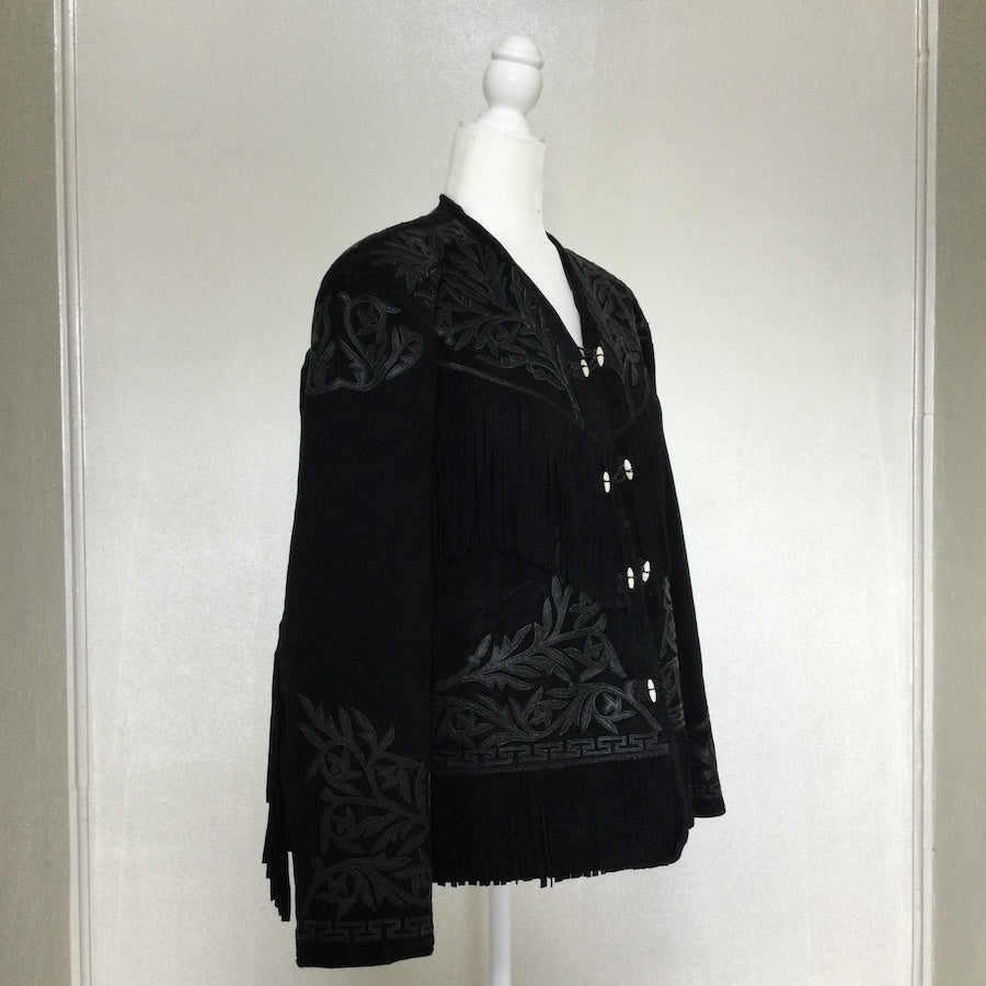 Traditional Artisan Suede Leather Jacket (Size US M)