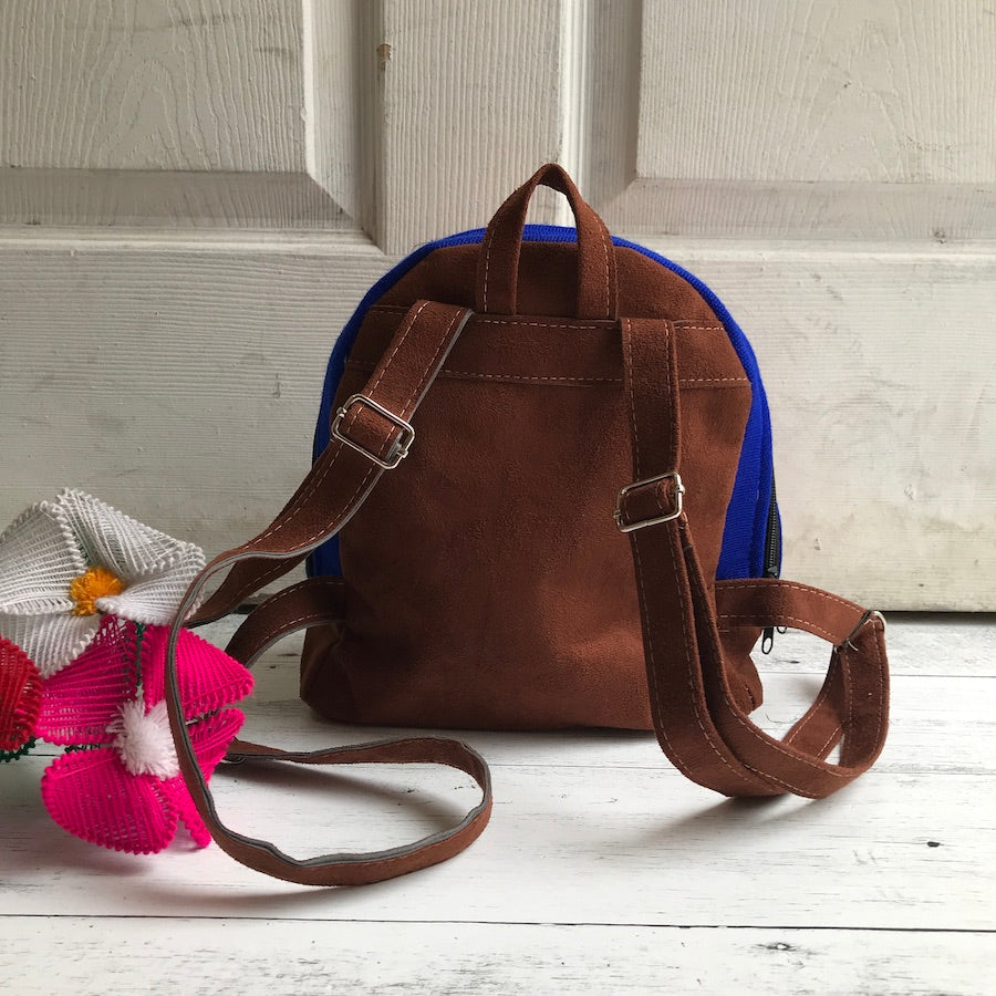 Mini Floral Embroidered Backpack