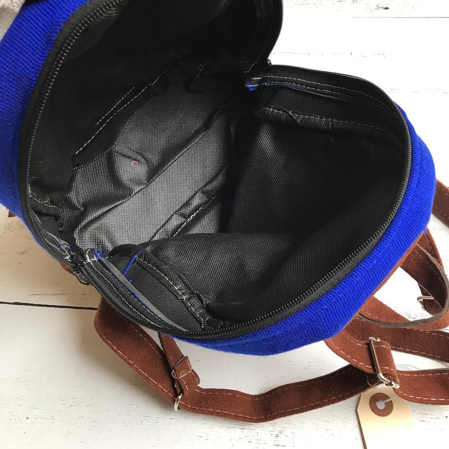Mini Floral Embroidered Backpack