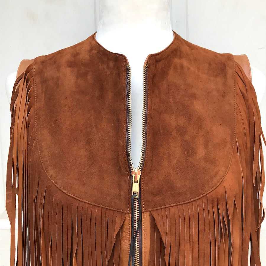 Wild Rider Wms Leather Suede Vest