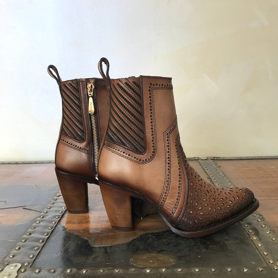 Cuadra Wmns Ankle Boots Maple Leather 3F94RS