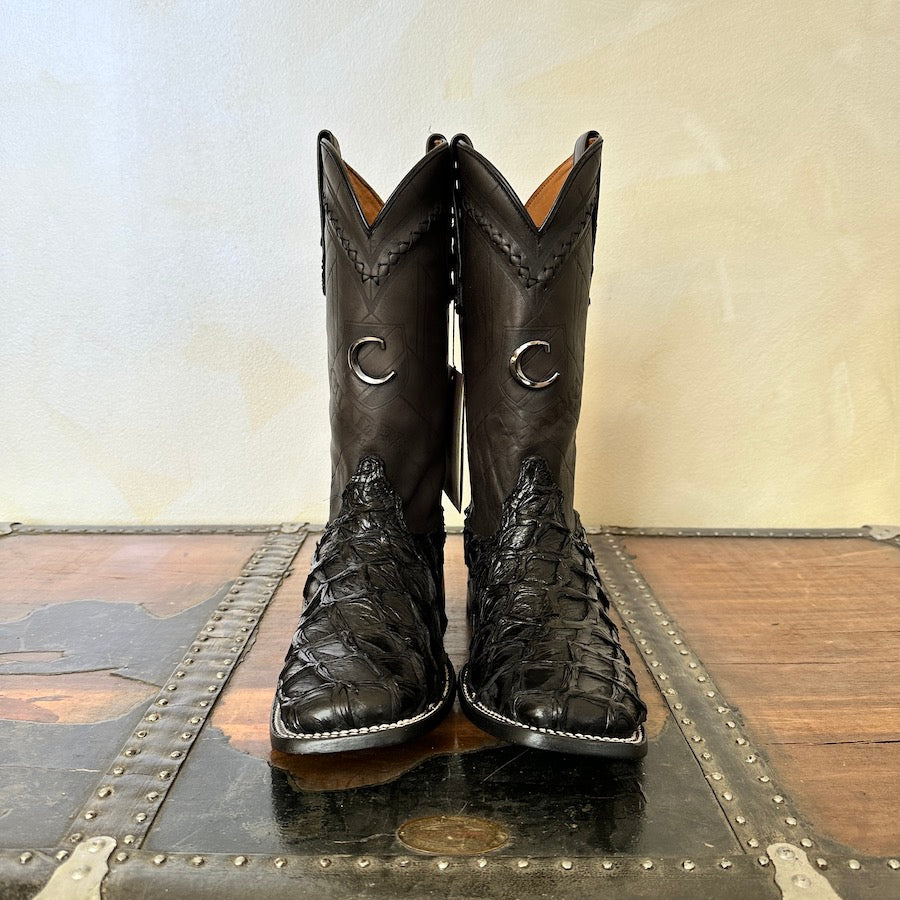 Cuadra Mens Pirarucu Black Boots 3Z2FPI