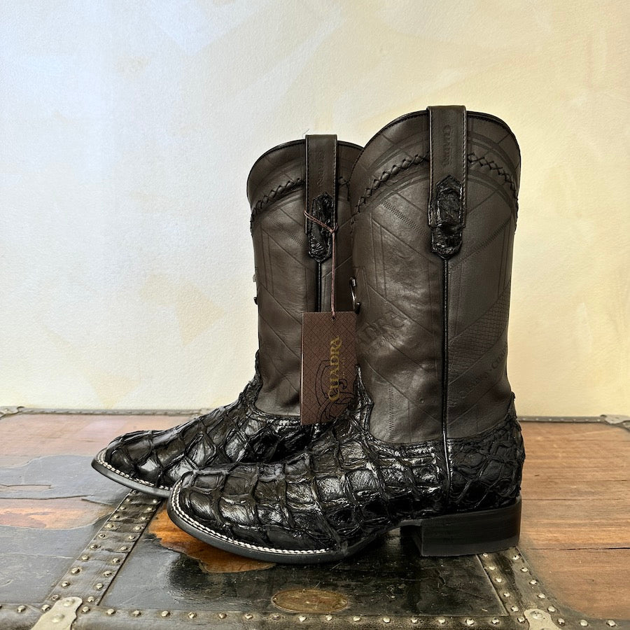 Cuadra Mens Pirarucu Black Boots 3Z2FPI