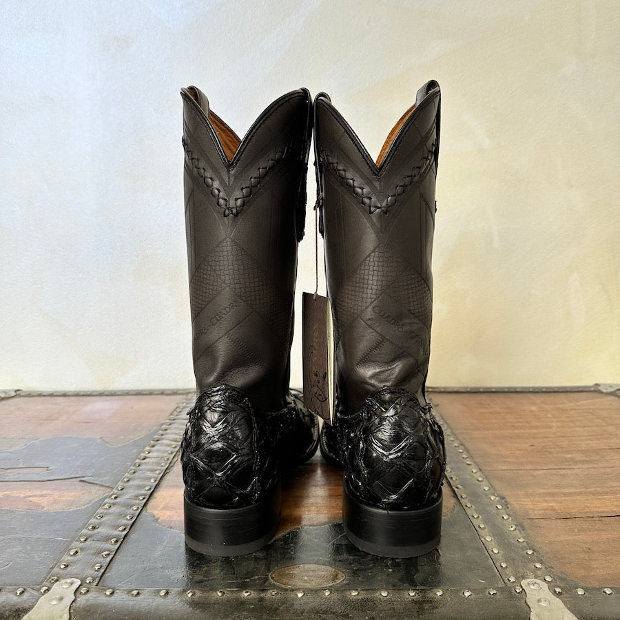 Cuadra Mens Pirarucu Black Boots 3Z2FPI