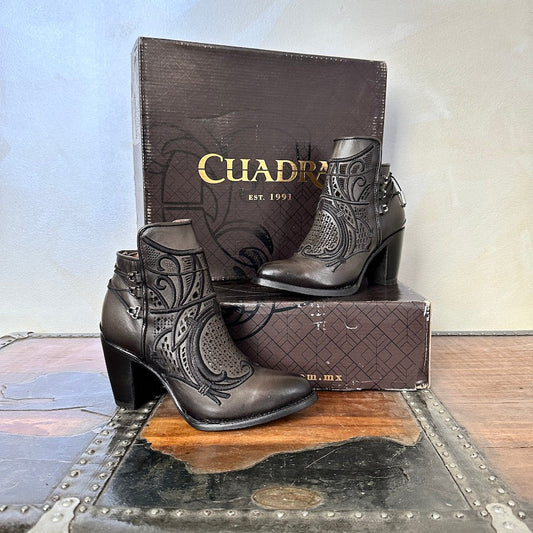 Cuadra Wmns Ankle Boots Crust Tokio Gris Black 3F48RS