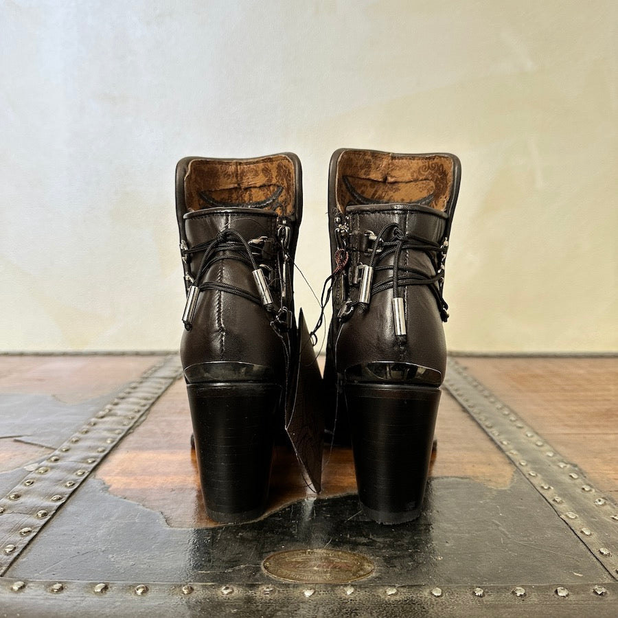 Cuadra Wmns Ankle Boots Crust Tokio Gris Black 3F48RS