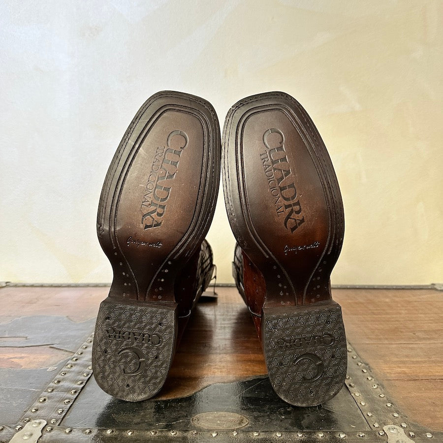 Cuadra Mens Ostrich Belly Moroni Castaño 3Z1OA1