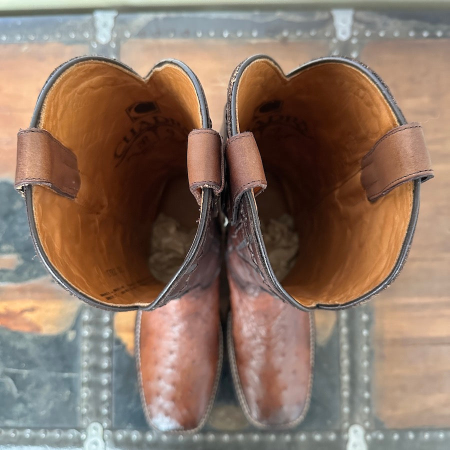 Cuadra Mens Ostrich Belly Moroni Castaño 3Z1OA1