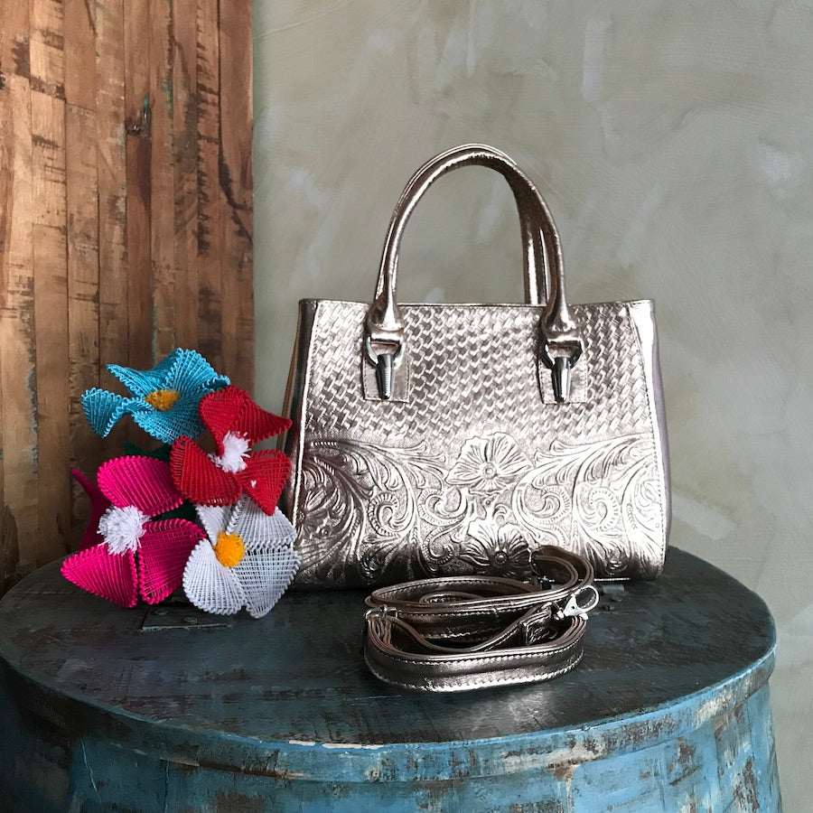 Edith's Leather Top-Handle Shoulder Bag