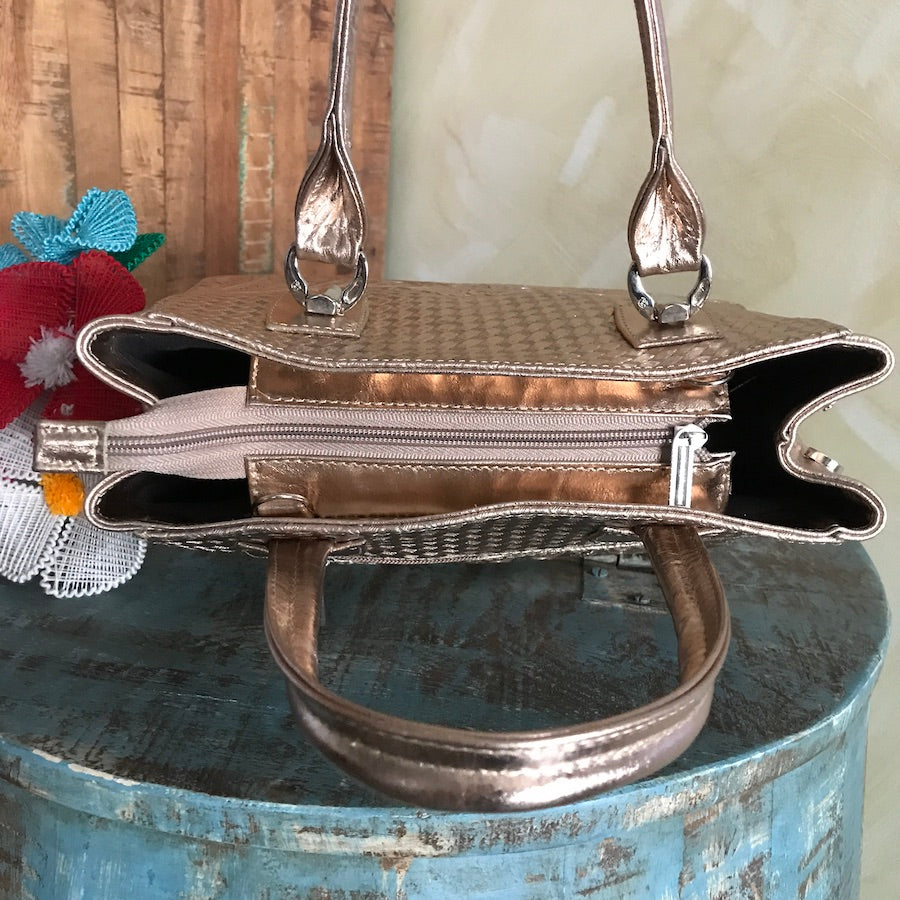Edith's Leather Top-Handle Shoulder Bag