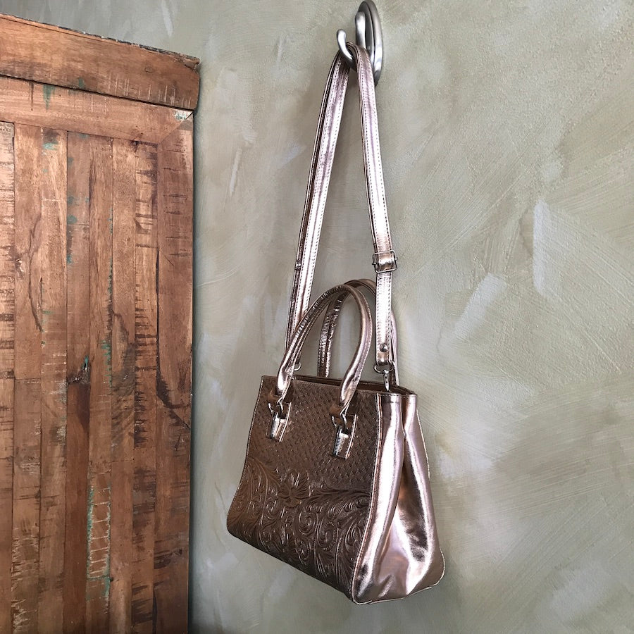 Edith's Leather Top-Handle Shoulder Bag
