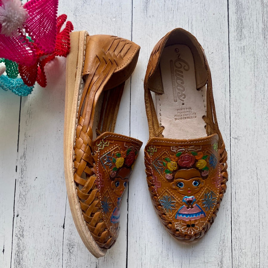 Baby Doll Frida Kahlo Huaraches â Lil Bit of Mexico Boutique