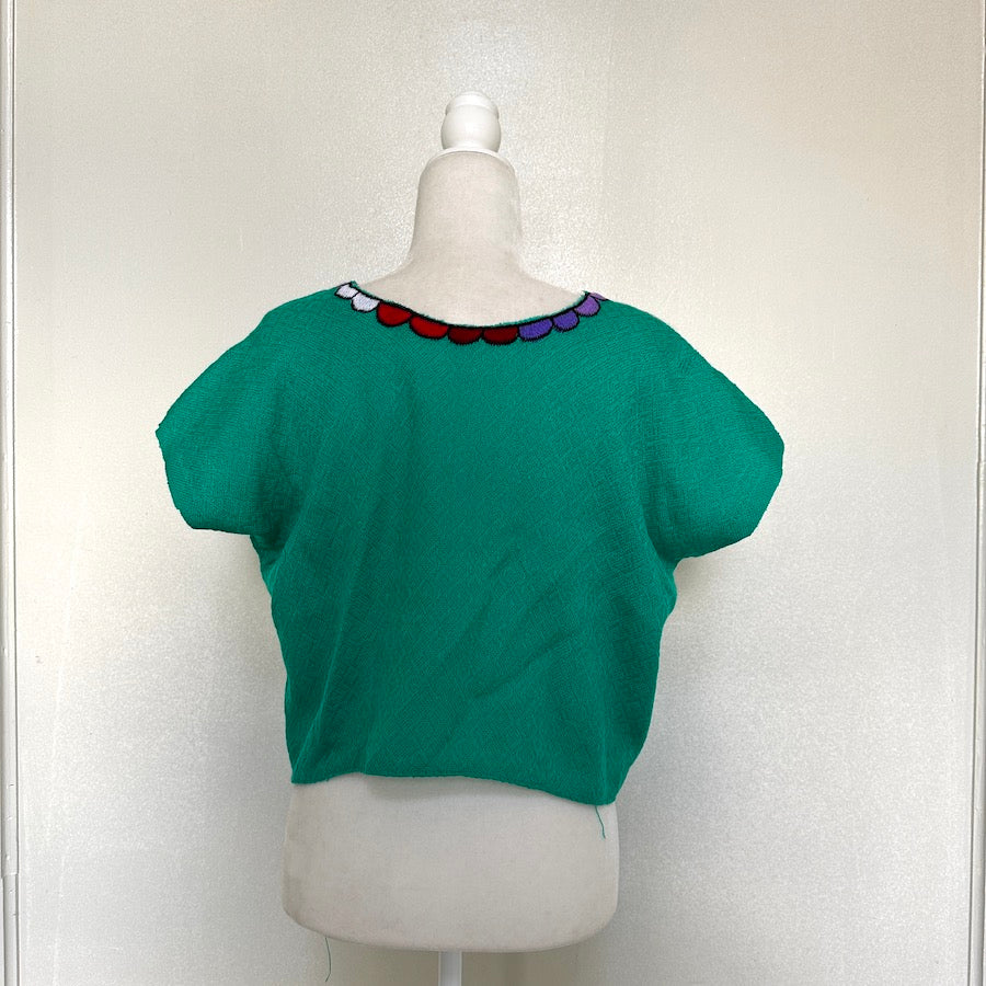 Huipil Embroidered Crop Top ( M/L)