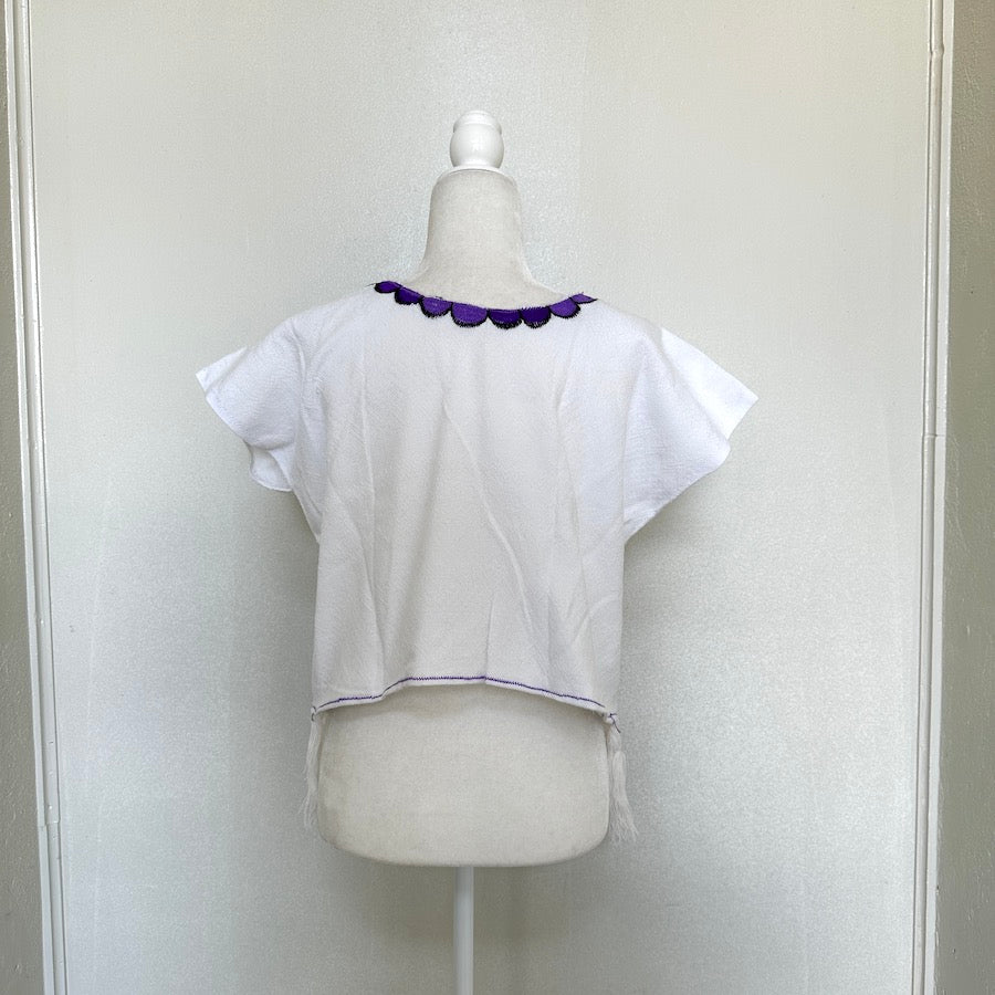Huipil Embroidered Crop Top ( M/L)