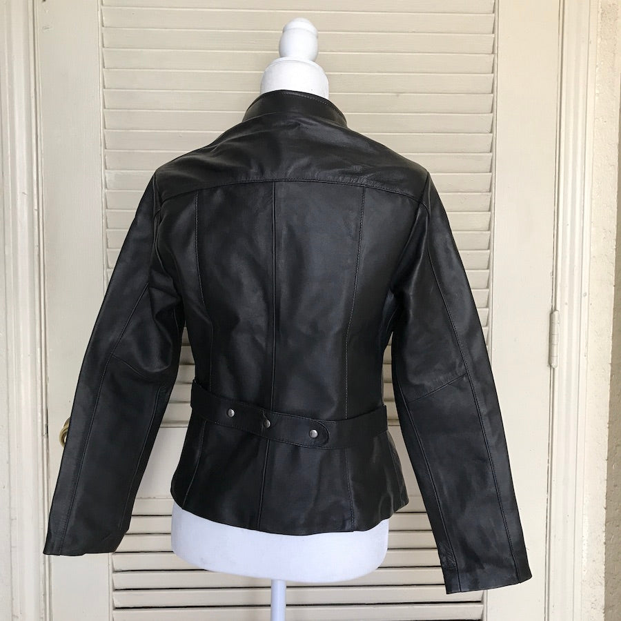Jazmin's Embroidery Leather Jacket (Size US XL)