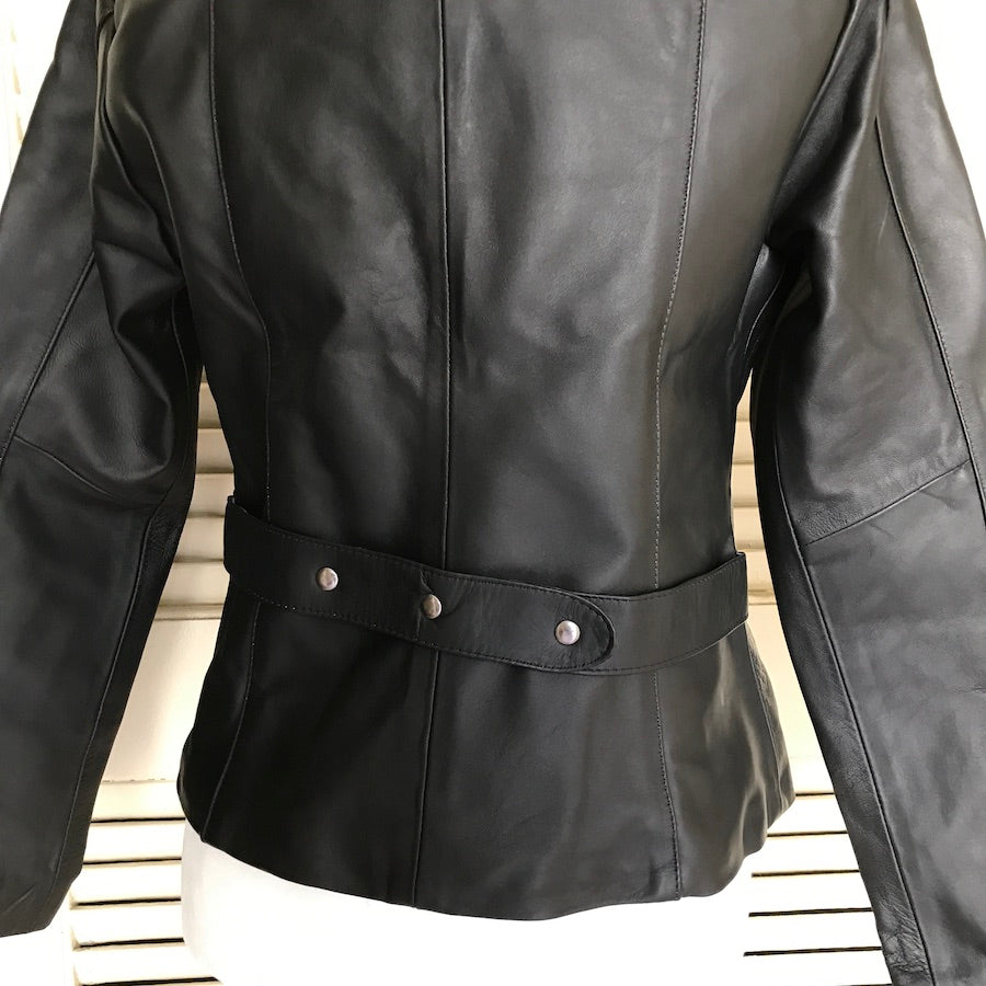 Jazmin's Embroidery Leather Jacket (Size US XL)