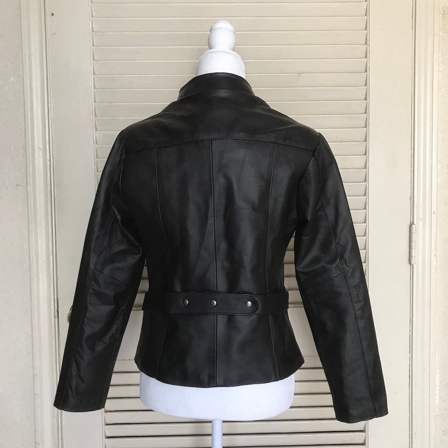 Jazmin's Embroidery Leather Jacket (Size US L)