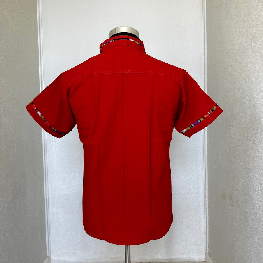 Chiapas Serape Orange Guayabera (2XL)