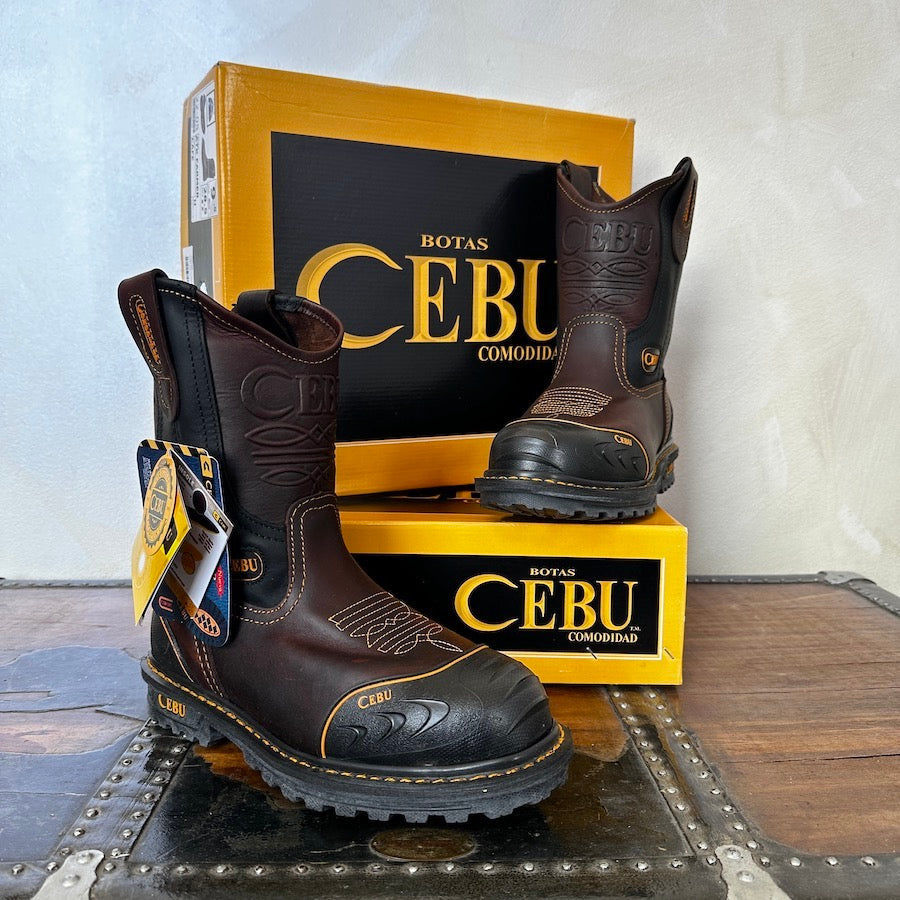 Cebu Mens Steel Toe Work Boots ATK FARMER STL Lil Bit of Mexico Boutique